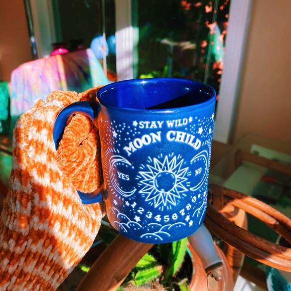 Matte Moon Child Indigo Blue Astrology Mug 🔮 - Picture 8 of 9